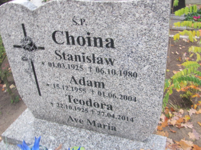 Adam Choina 1955 Słubice - Grobonet - Wyszukiwarka osób pochowanych