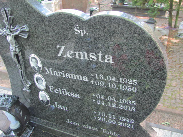 Feliksa Zemsta 1935 Słubice - Grobonet - Wyszukiwarka osób pochowanych