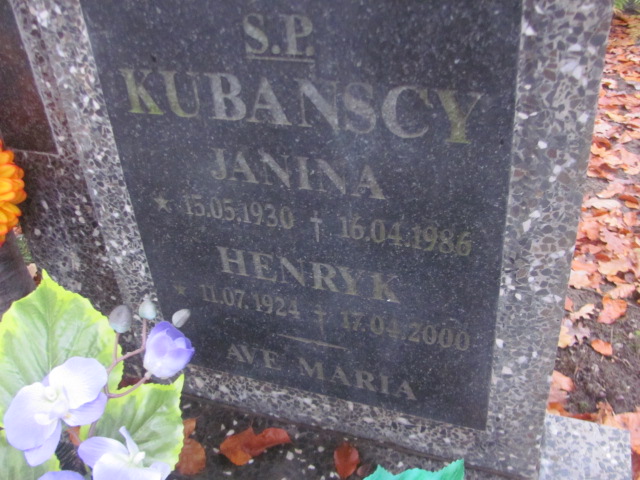 Janina Kubańska 1930 Słubice - Grobonet - Wyszukiwarka osób pochowanych