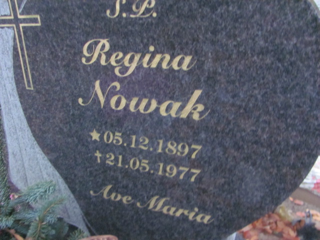 Regina Nowak 1897 Słubice - Grobonet - Wyszukiwarka osób pochowanych