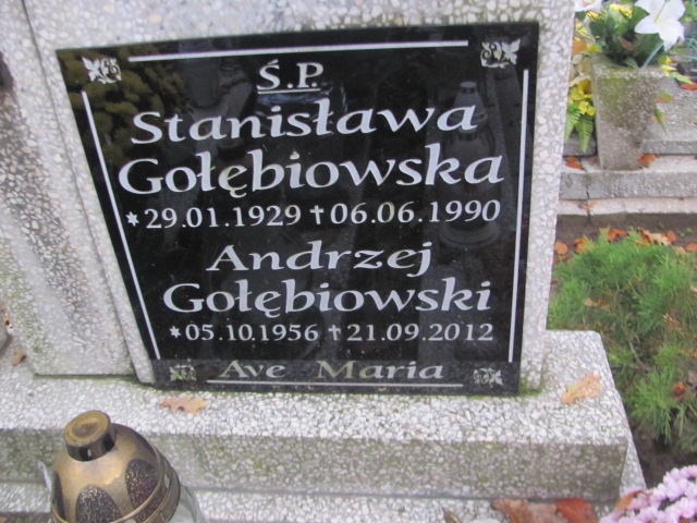 Stanisława Gołębiowska 1929 Słubice - Grobonet - Wyszukiwarka osób pochowanych