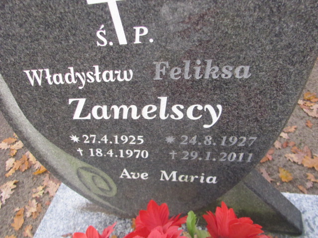 Feliksa Zamelska 1927 Słubice - Grobonet - Wyszukiwarka osób pochowanych