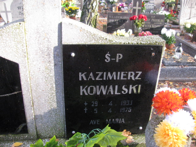 Kazimierz Kowalski 1933 Słubice - Grobonet - Wyszukiwarka osób pochowanych