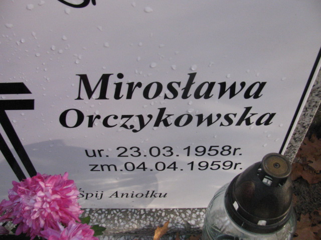  Orczykowska 1958 Słubice - Grobonet - Wyszukiwarka osób pochowanych