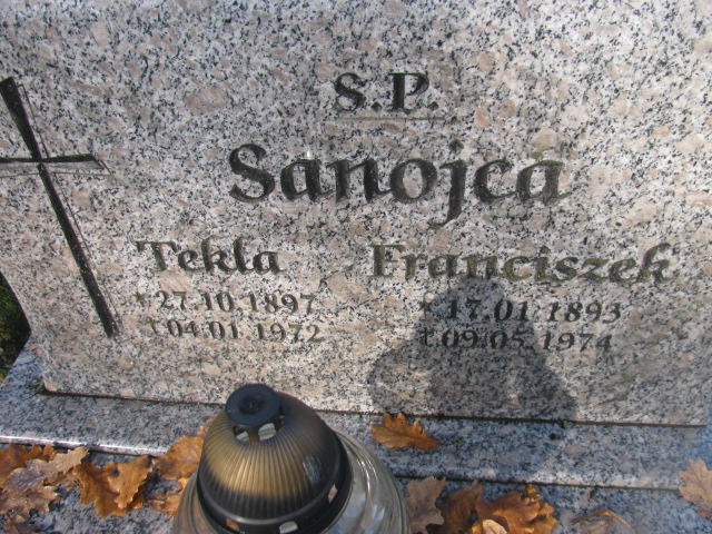 Franciszek Sanojca 1893 Słubice - Grobonet - Wyszukiwarka osób pochowanych