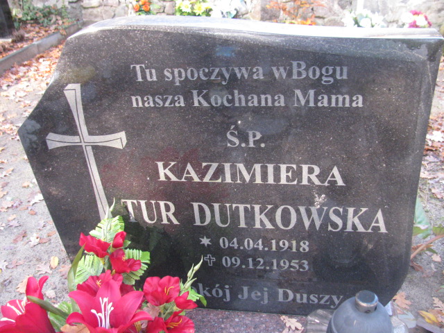 Kazimiera Tur Dutkowska 1918 Słubice - Grobonet - Wyszukiwarka osób pochowanych