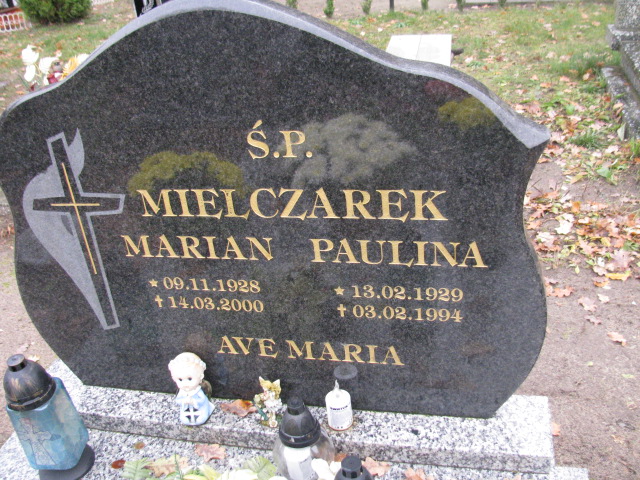 Paulina Mielczarek 1929 Słubice - Grobonet - Wyszukiwarka osób pochowanych