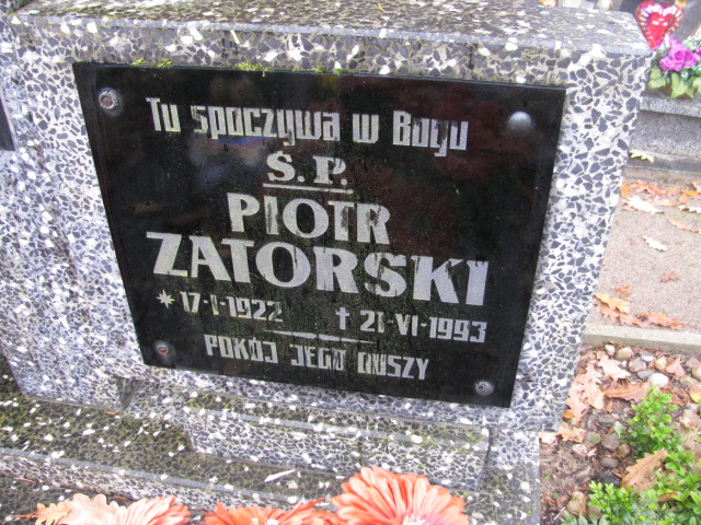 Piotr Zatorski 1922 Słubice - Grobonet - Wyszukiwarka osób pochowanych
