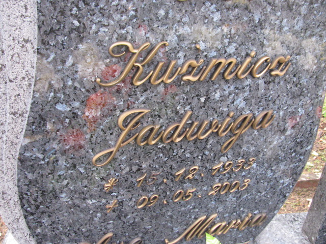 Jadwiga Kuźmicz 1933 Słubice - Grobonet - Wyszukiwarka osób pochowanych