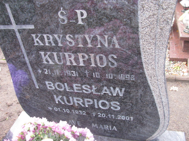 Krystyna Kurpios 1931 Słubice - Grobonet - Wyszukiwarka osób pochowanych