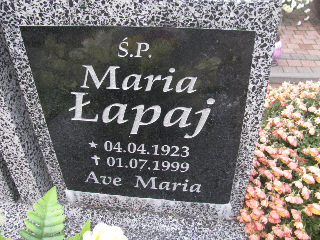  Łapaj 1923 Słubice - Grobonet - Wyszukiwarka osób pochowanych