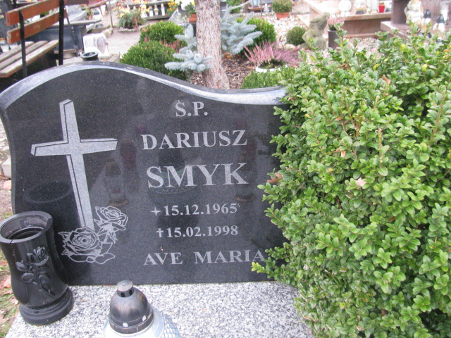 Dariusz Smyk 1965 Słubice - Grobonet - Wyszukiwarka osób pochowanych