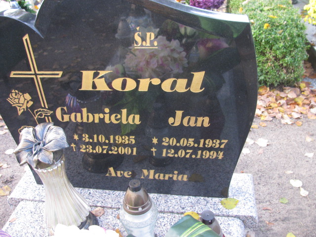 Jan Koral 1937 Słubice - Grobonet - Wyszukiwarka osób pochowanych