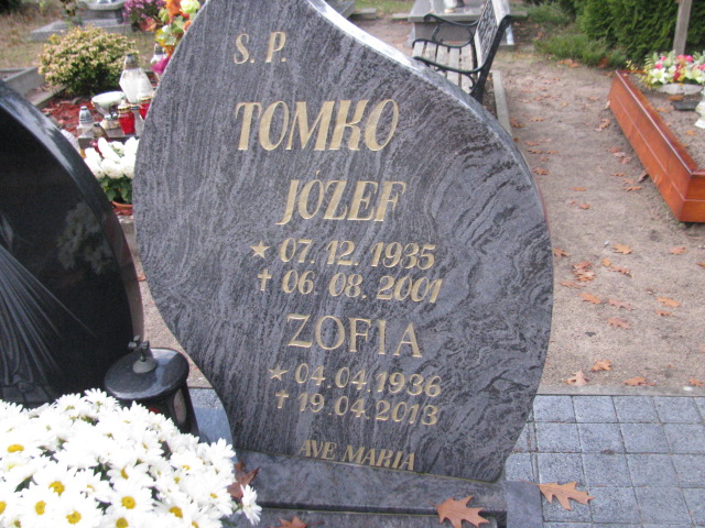 Zofia Teresa Tomko 1936 Słubice - Grobonet - Wyszukiwarka osób pochowanych
