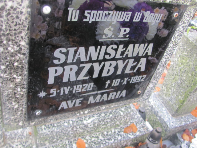 Stanisława Przybyła 1920 Słubice - Grobonet - Wyszukiwarka osób pochowanych