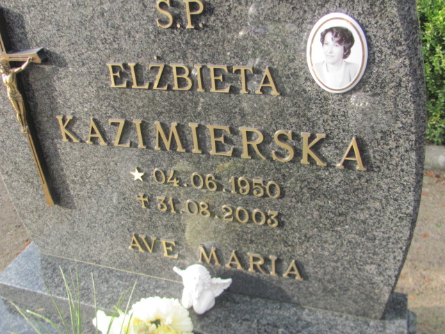 Elżbieta Kazimierska 1950 Słubice - Grobonet - Wyszukiwarka osób pochowanych