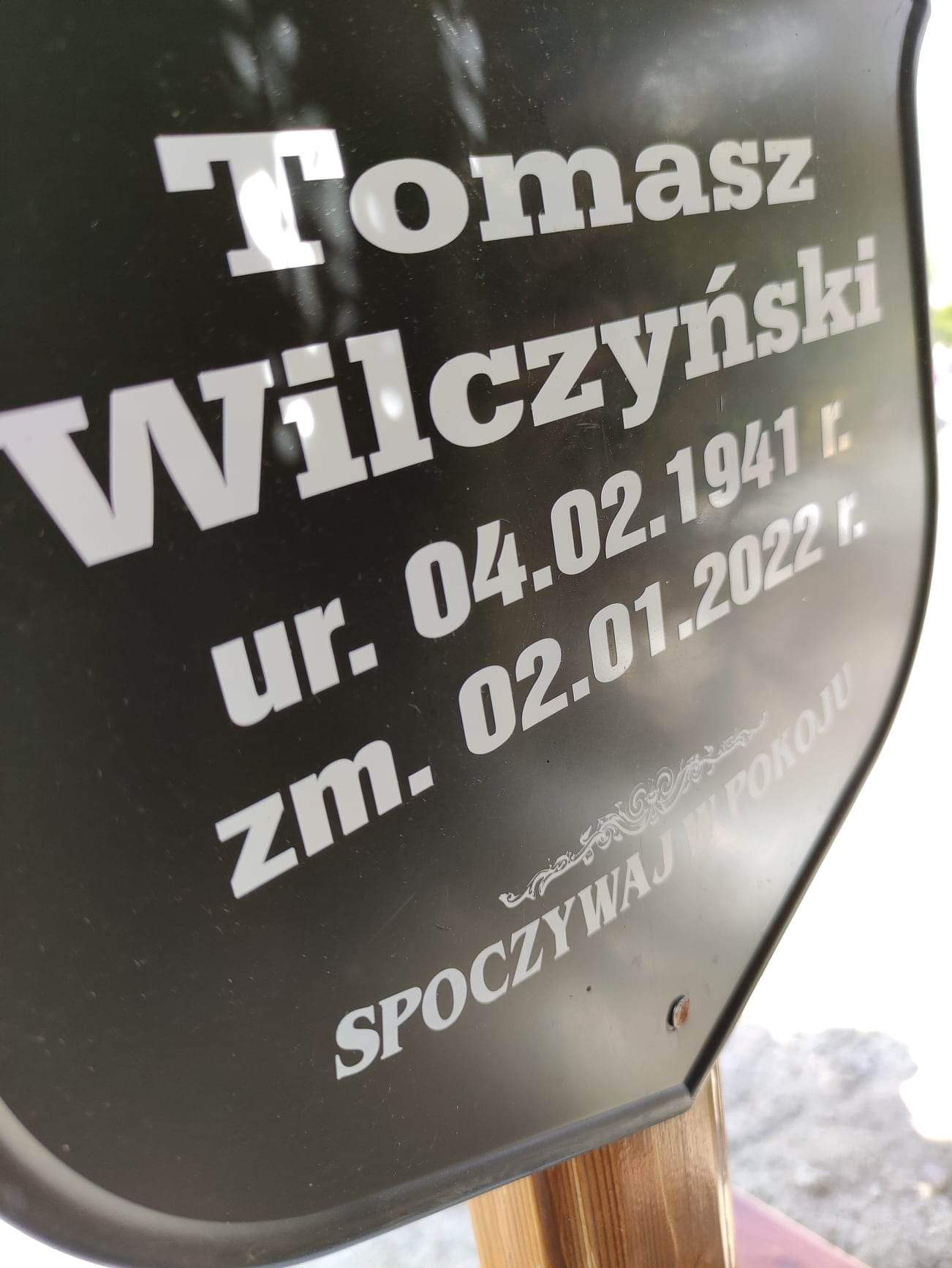 Tomasz Wilczyński 1941 Słubice - Grobonet - Wyszukiwarka osób pochowanych