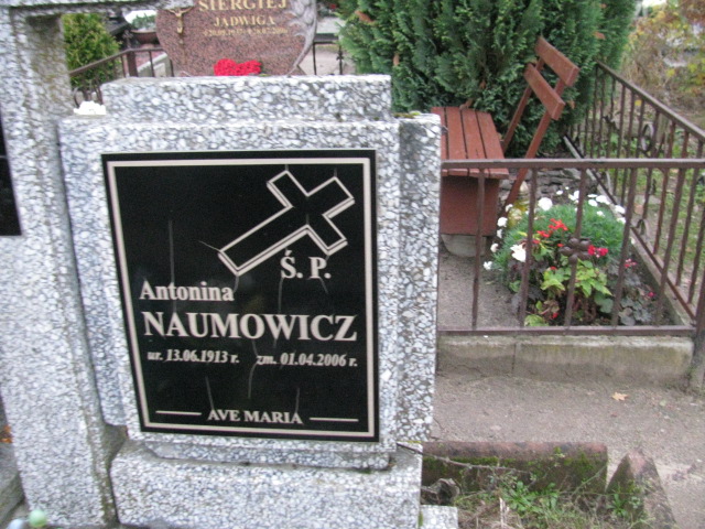 Antonina Naumowicz 1913 Słubice - Grobonet - Wyszukiwarka osób pochowanych