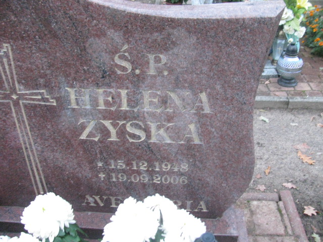 Helena Zyska 1948 Słubice - Grobonet - Wyszukiwarka osób pochowanych