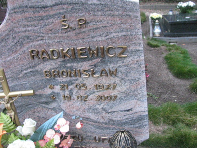 Bronisław Radkiewicz 1927 Słubice - Grobonet - Wyszukiwarka osób pochowanych