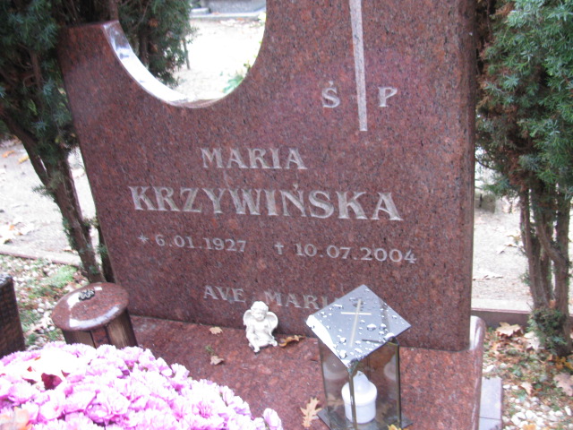 Maria Krzywińska 1927 Słubice - Grobonet - Wyszukiwarka osób pochowanych