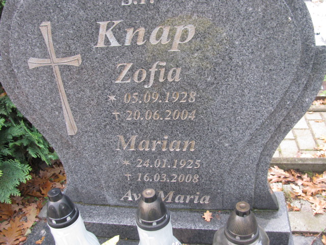 Grób Zofia Knap