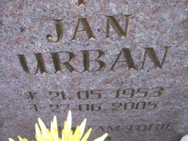 Jan Urban 1953 Słubice - Grobonet - Wyszukiwarka osób pochowanych