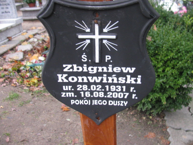 Zbigniew Józef Konwiński 1931 Słubice - Grobonet - Wyszukiwarka osób pochowanych