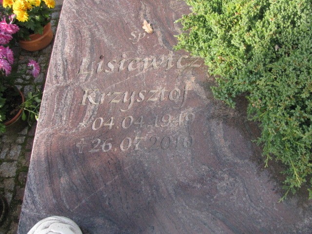 Krzysztof Teofil Lisiewicz 1949 Słubice - Grobonet - Wyszukiwarka osób pochowanych