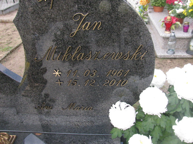 Jan Miklaszewski 1961 Słubice - Grobonet - Wyszukiwarka osób pochowanych