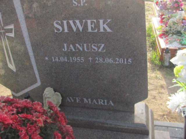 Janusz Siwek 1955 Słubice - Grobonet - Wyszukiwarka osób pochowanych