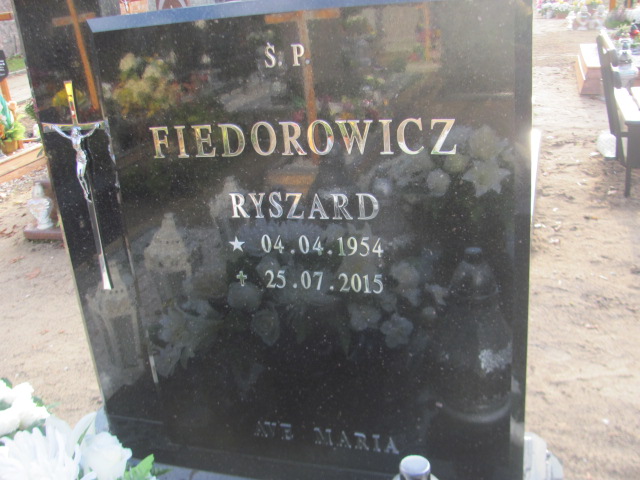 Ryszard Fiedorowicz 1954 Słubice - Grobonet - Wyszukiwarka osób pochowanych