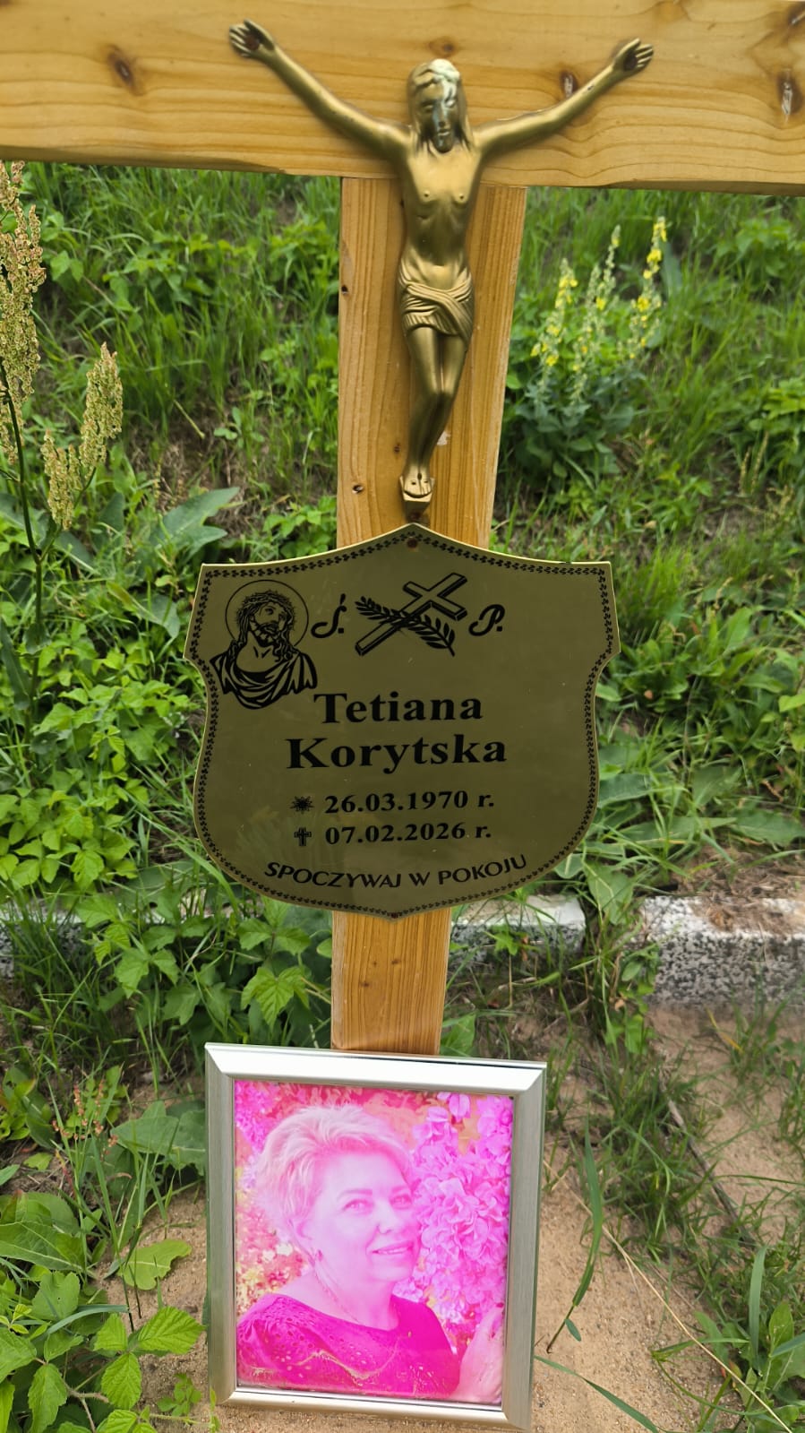 Grób Tetiana Korytska