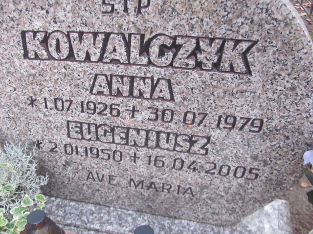 Eugeniusz Kowalczyk 1950 Słubice - Grobonet - Wyszukiwarka osób pochowanych