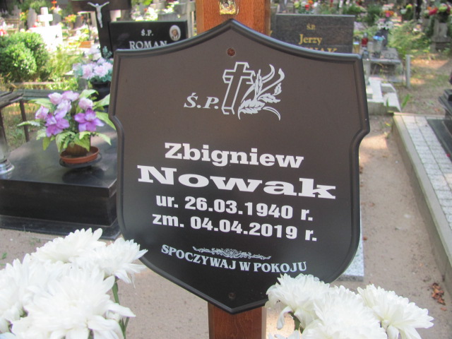 Zbigniew Franciszek Nowak 1940 Słubice - Grobonet - Wyszukiwarka osób pochowanych