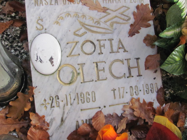 Zofia Olech 1960 Słubice - Grobonet - Wyszukiwarka osób pochowanych