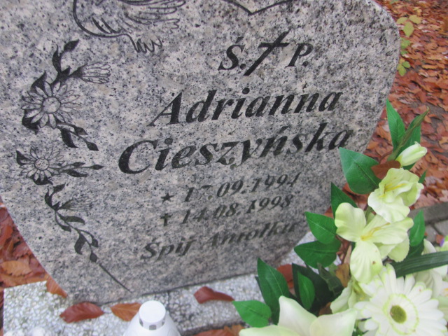 Adrianna Cieszyńska 1994 Słubice - Grobonet - Wyszukiwarka osób pochowanych