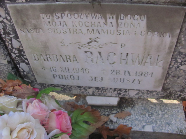 Barbara Rachwał 1946 Słubice - Grobonet - Wyszukiwarka osób pochowanych