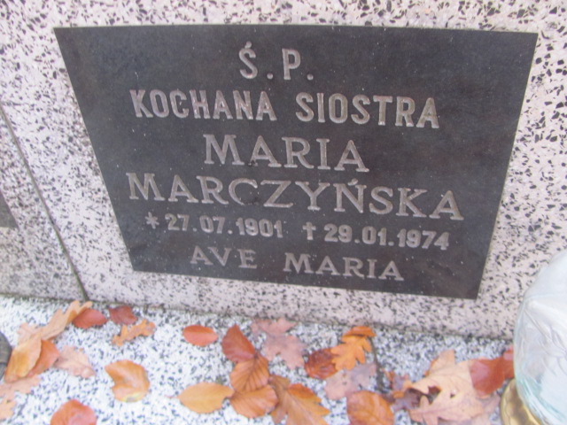 Maria Marczyńska 1901 Słubice - Grobonet - Wyszukiwarka osób pochowanych