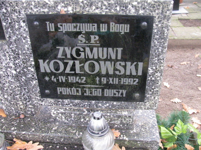 Zygmunt Kozłowski 1942 Słubice - Grobonet - Wyszukiwarka osób pochowanych