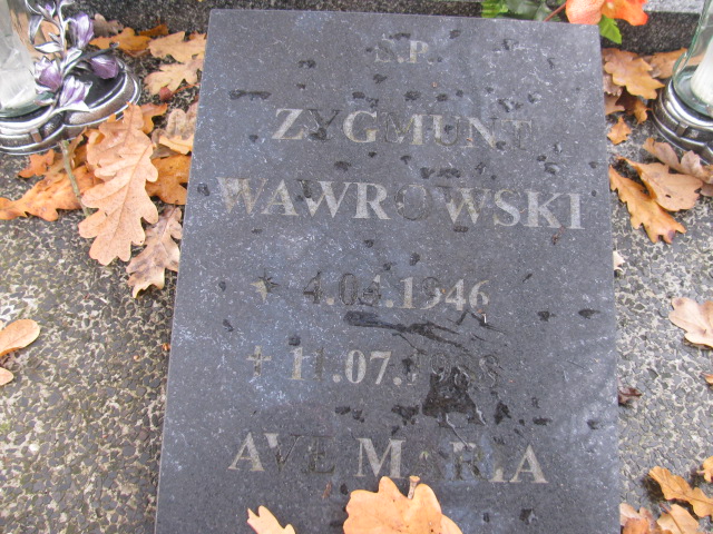 Zygmunt Wawrowski 1946 Słubice - Grobonet - Wyszukiwarka osób pochowanych