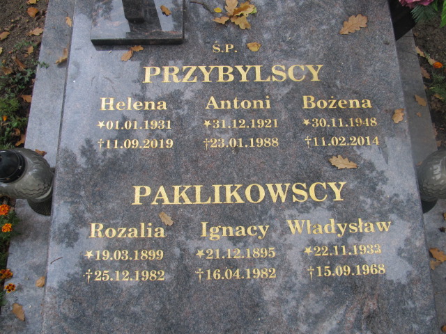 Ignacy Paklikowski 1895 Słubice - Grobonet - Wyszukiwarka osób pochowanych