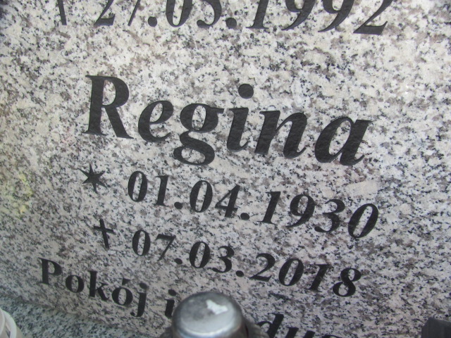 Regina Bobkiewicz 1930 Słubice - Grobonet - Wyszukiwarka osób pochowanych