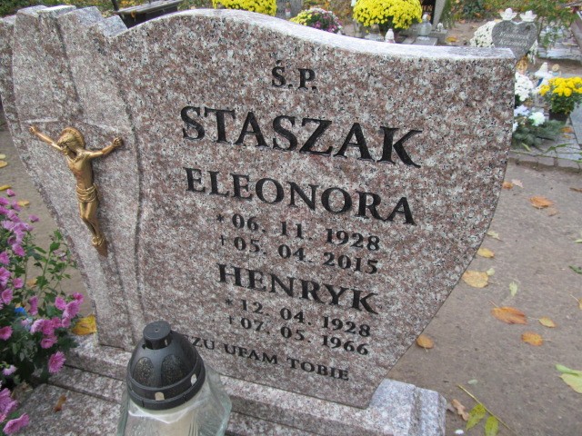 Eleonora Staszak 1928 Słubice - Grobonet - Wyszukiwarka osób pochowanych