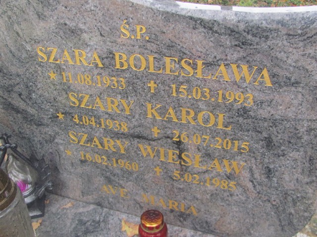  Szary 1938 Słubice - Grobonet - Wyszukiwarka osób pochowanych