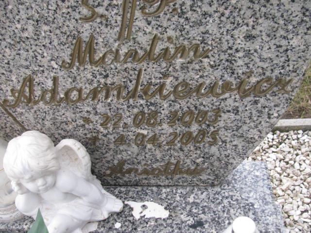 Martin Adamkiewicz 2003 Słubice - Grobonet - Wyszukiwarka osób pochowanych