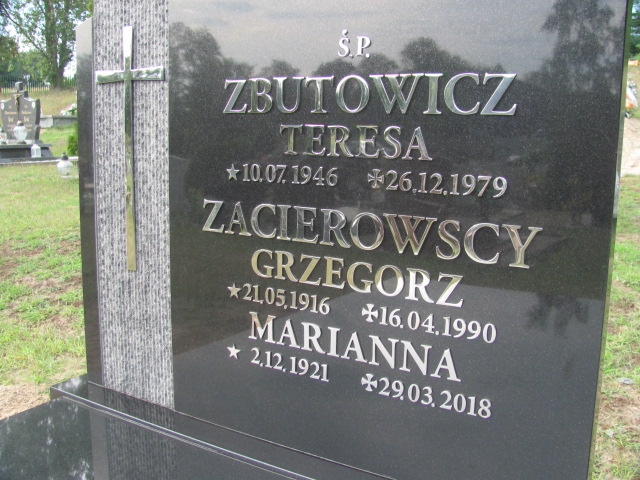 Teresa Zbutowicz 1946 Słubice - Grobonet - Wyszukiwarka osób pochowanych