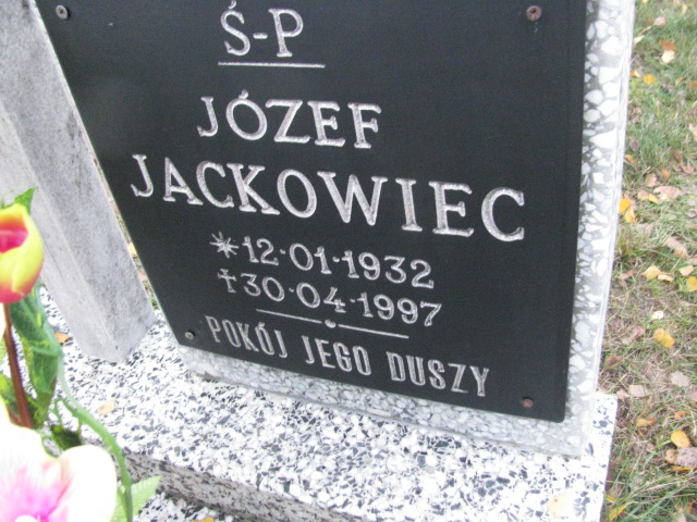 Józef Jackowiec 1932 Słubice - Grobonet - Wyszukiwarka osób pochowanych